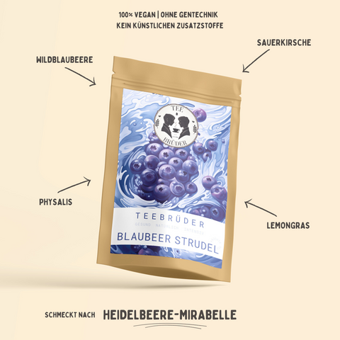 Blaubeer Strudel | Milde Fruchtmischung | 50-100g