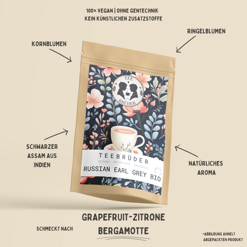 Russian Earl Grey BIO | Schwarzer Tee | 50-200g