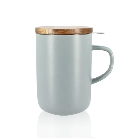 OGO Living Tasse inkl. Filter und Akaziendeckel - Perlenblau