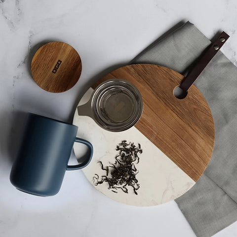 OGO Living Tasse inkl. Filter und Akaziendeckel - Nachtblau