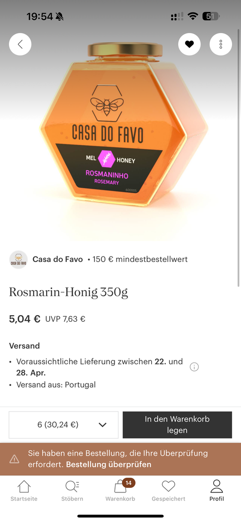 Rosmarinhonig 350g