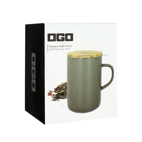 OGO Living Tasse inkl. Filter und Akaziendeckel - Samtgrün