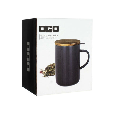 OGO Living Tasse inkl. Filter und Akaziendeckel - Nachtblau