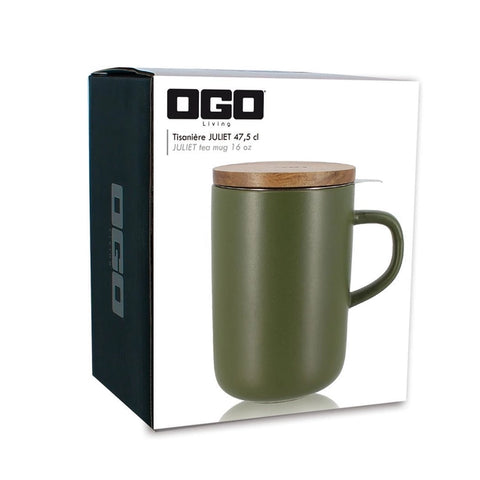 OGO Living Tasse inkl. Filter und Akaziendeckel - Khaki